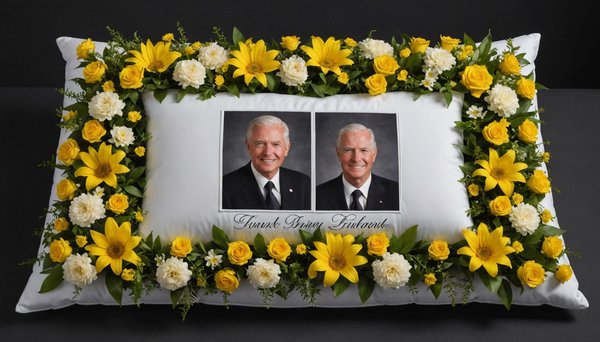 Coussin fleurs obsèques : un hommage floral personnalisé