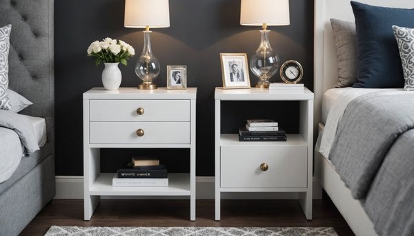 Table de chevet blanche : élégance et praticité pour votre chambre